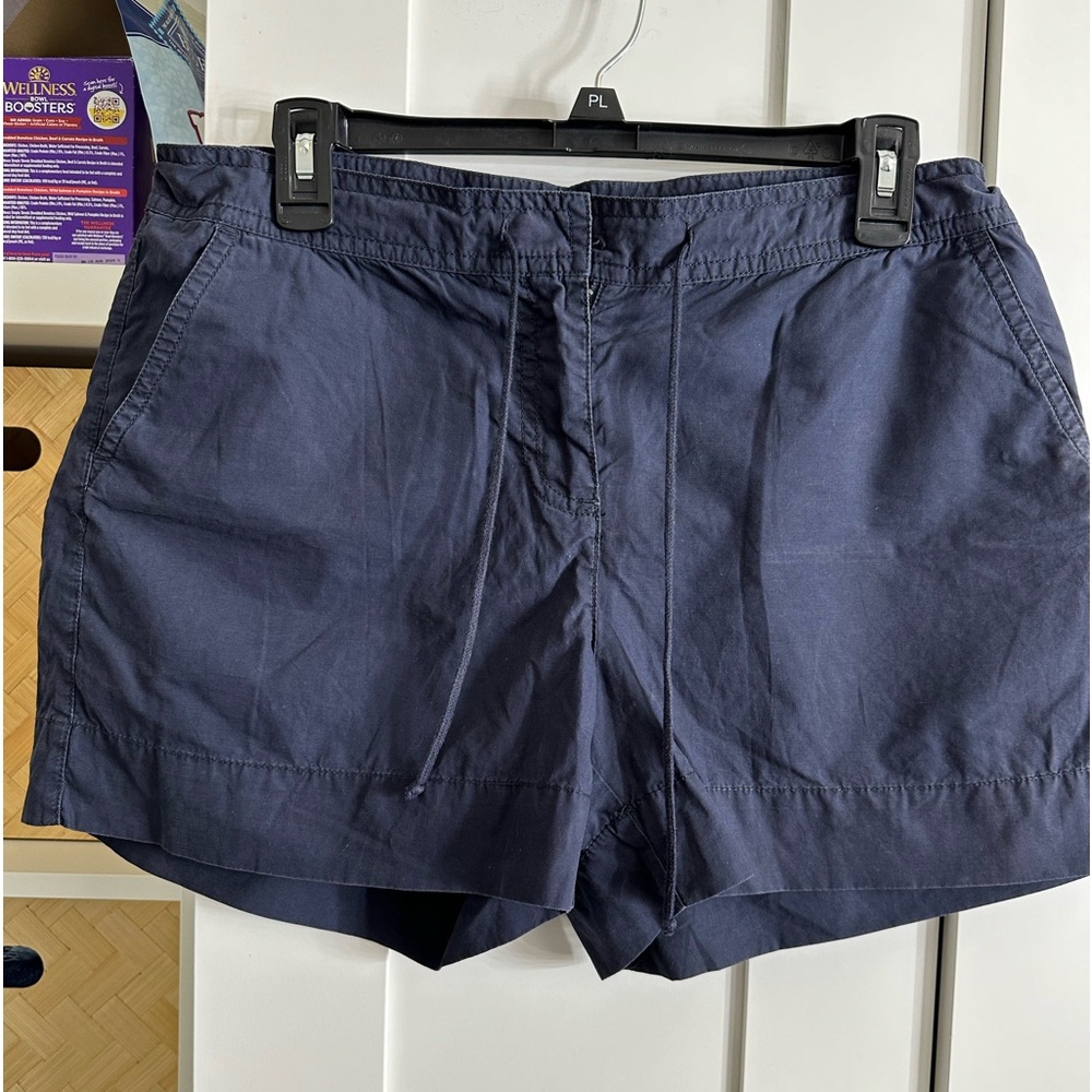 J Crew 10 low fit drawstring blue shorts
